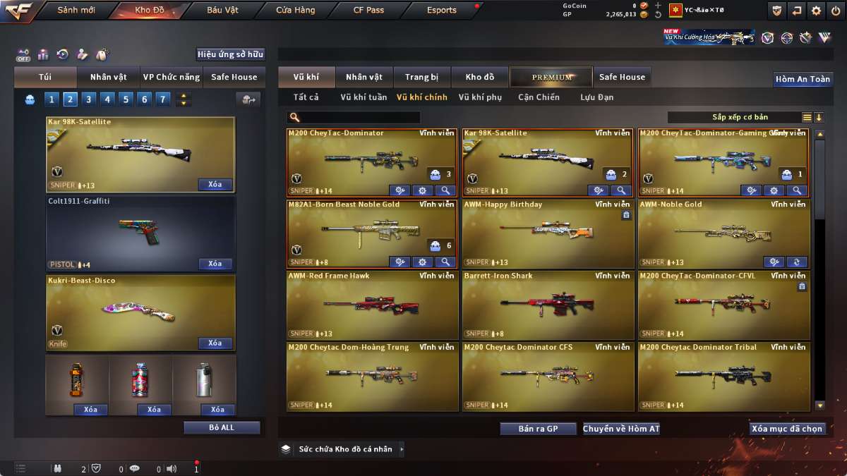 shop acc cf uy tin gia re